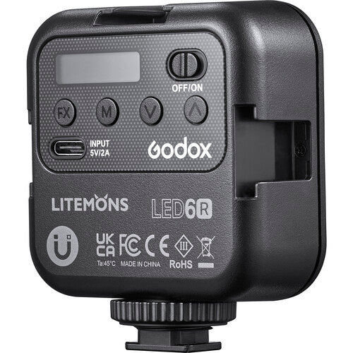 مصباح فيديو LED بحجم الجيب من Godox Litemons RGB (RGB و3200 إلى 6500K) مصباح فيديو LED بحجم الجيب من Godox Litemons RGB (RGB و3200 إلى 6500K)